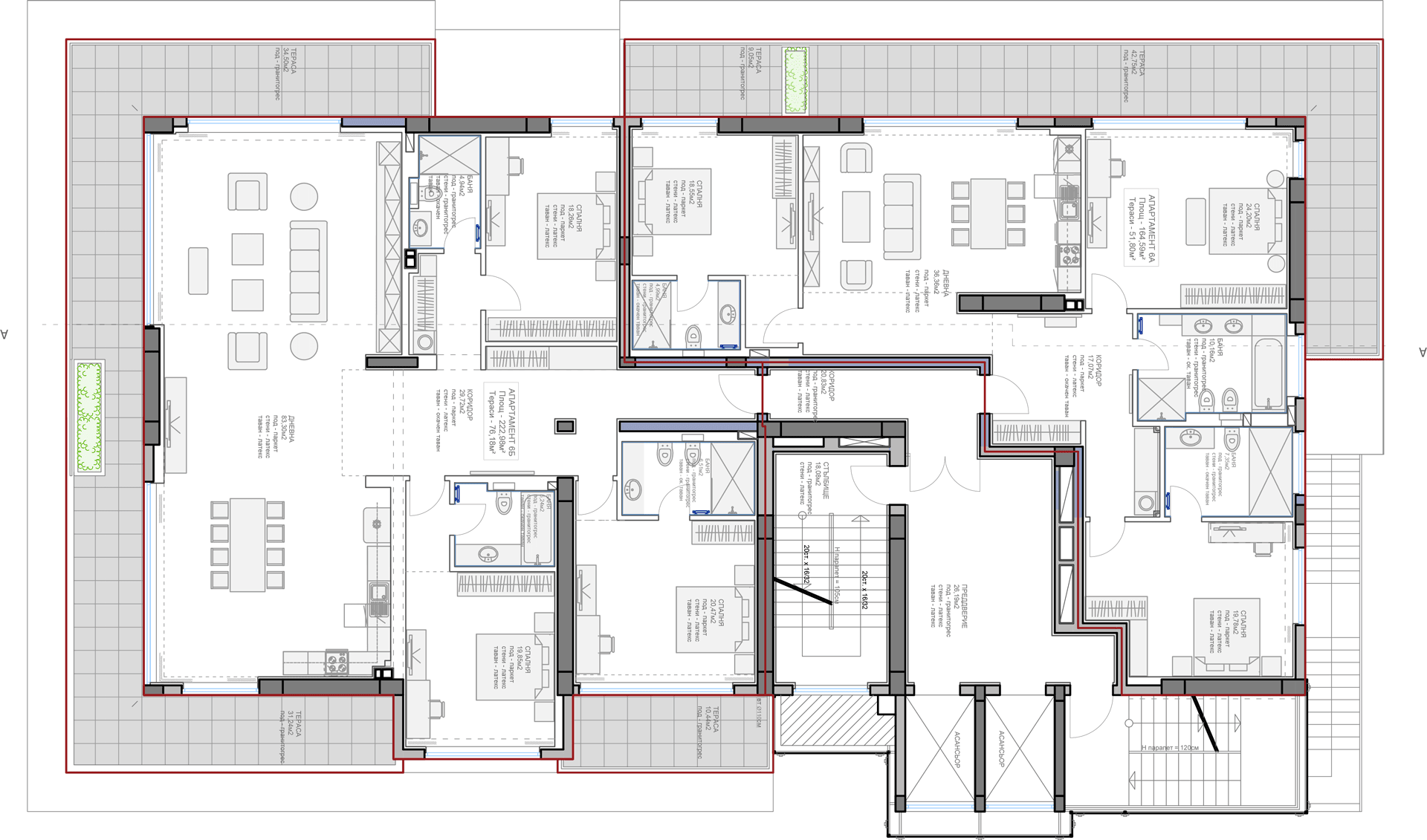 Floor 6 plan — Veronika